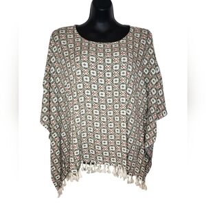 ReOrder Olive Green Tassel Caftan Swim Cover Up S/M